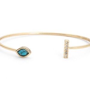 Jules Smith Pave Bar and Stone Cuff